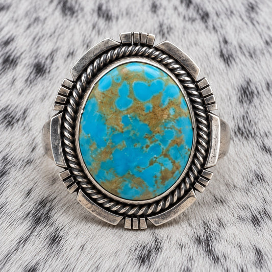 Jameson Garcia Turquoise Mine 8 Ring — closeup
