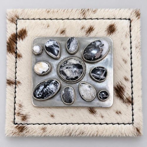 Kathleen Livingston White Buffalo Cluster Buckle front