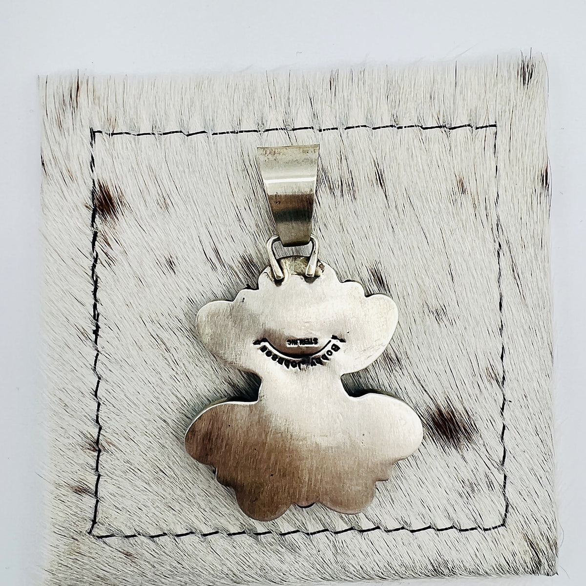 Back of the pendant showing the Bobby Johnson Sterling hallmark