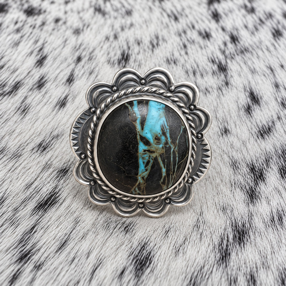Sierra Nevada Turquoise Ring — front
