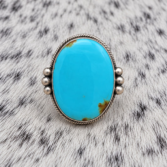 Turquoise Mine 8 Oval Ring — front