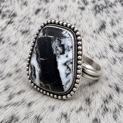 White Buffalo Adjustable Rings — ring 4, angle