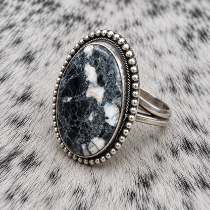 White Buffalo Adjustable Rings — ring 2, angle